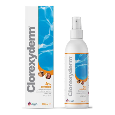 Soluție Antiseptică Spray pentru Câini și Pisici Clorexyderm, 200 ml – ICF